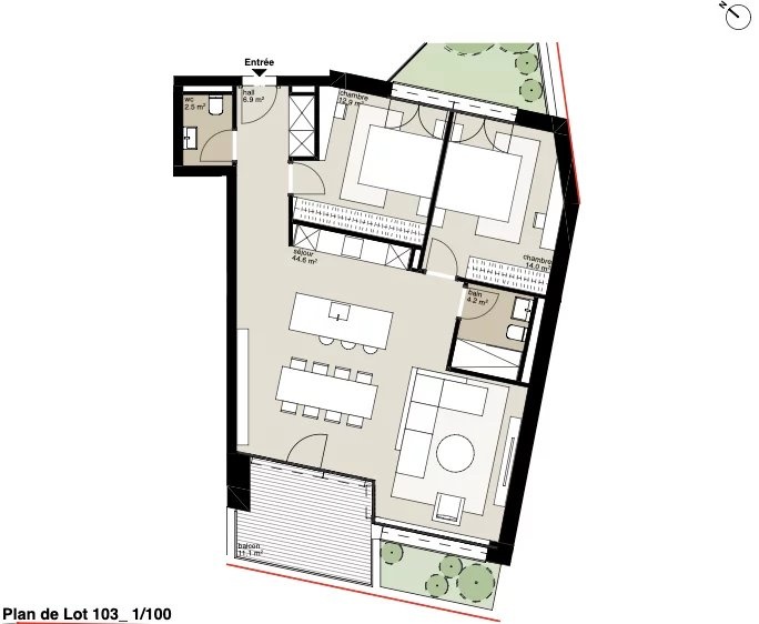 Résidence Victoria : Appartement de 3,5 pièces image