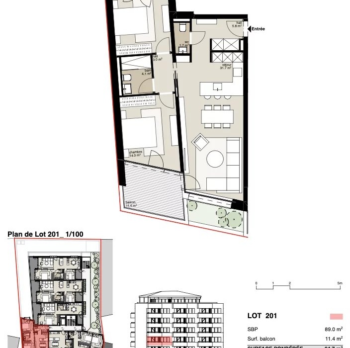 Résidence Victoria : Appartement de 3,5 pièces image