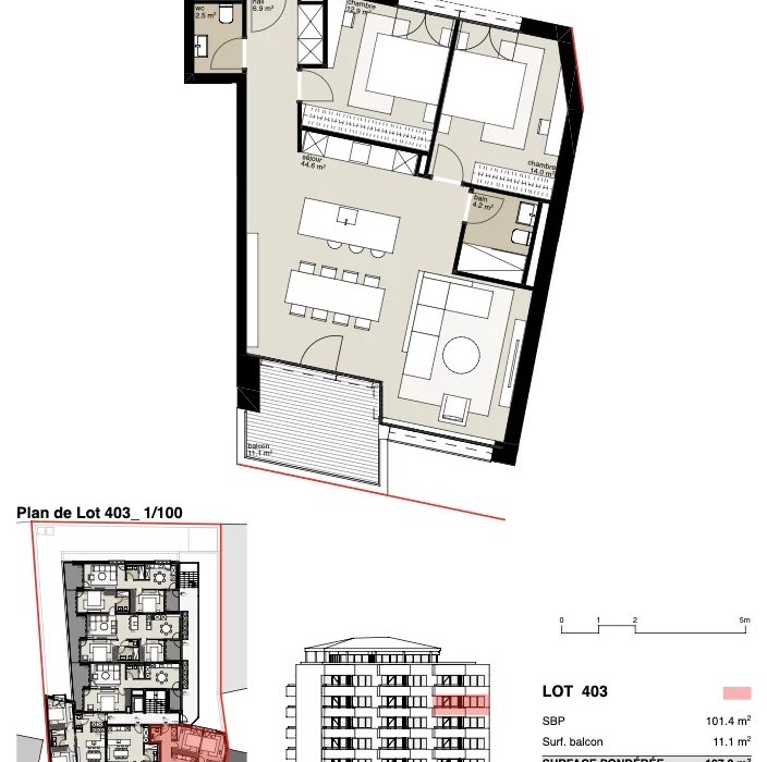 Résidence Victoria : Appartement de 3,5 pièces image
